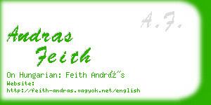 andras feith business card